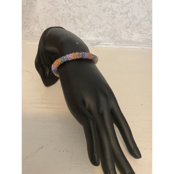 Handcrafted Beaded Bracelet Multicolor Boho Style For Women - Picture 2 of 3